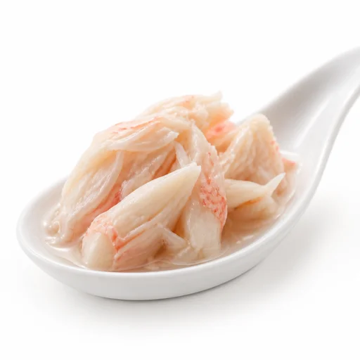 Canned crab meat