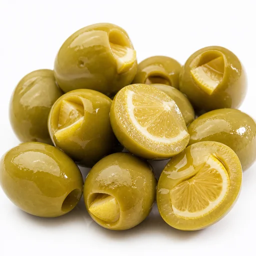 Lemon-stuffed olives