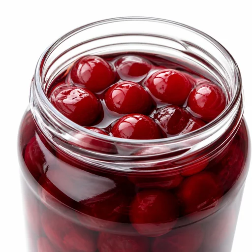 Canned sweet cherries