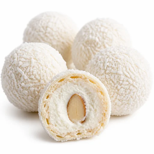 Raffaello-style coconut-almond confection