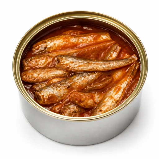 Canned goby fish in tomato sauce