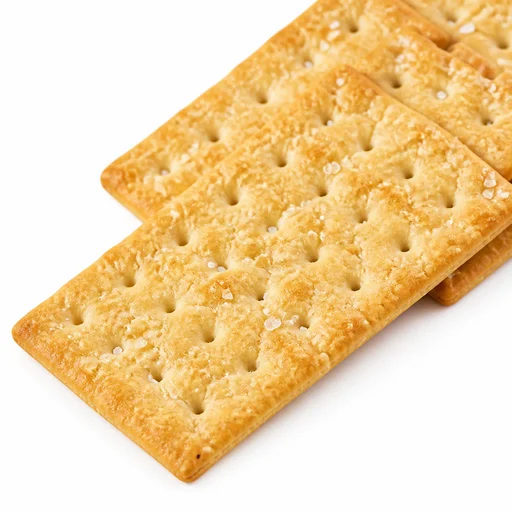Salted snack crackers