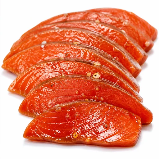 Marinated sockeye salmon