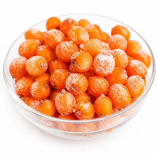 Frozen sea buckthorn
