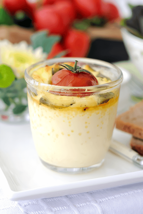 Fried eggs with feta cheese